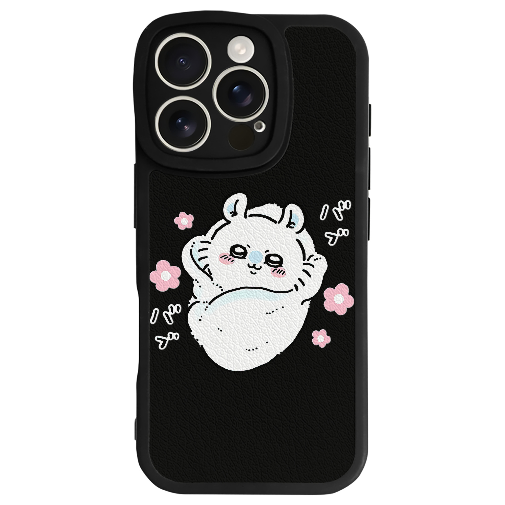 （画像用） ちいかわ モモンガ Chii-kawa Momonga 【iPhone 16シリーズ対応】シリコンスマホケース（レザー調） 材質：シリコン
